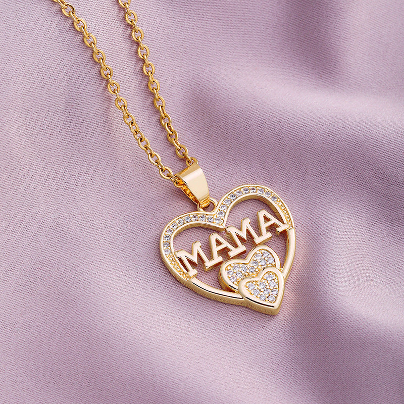 Wholesale Mother's Day Letter Names Stainless Steel Necklaces
